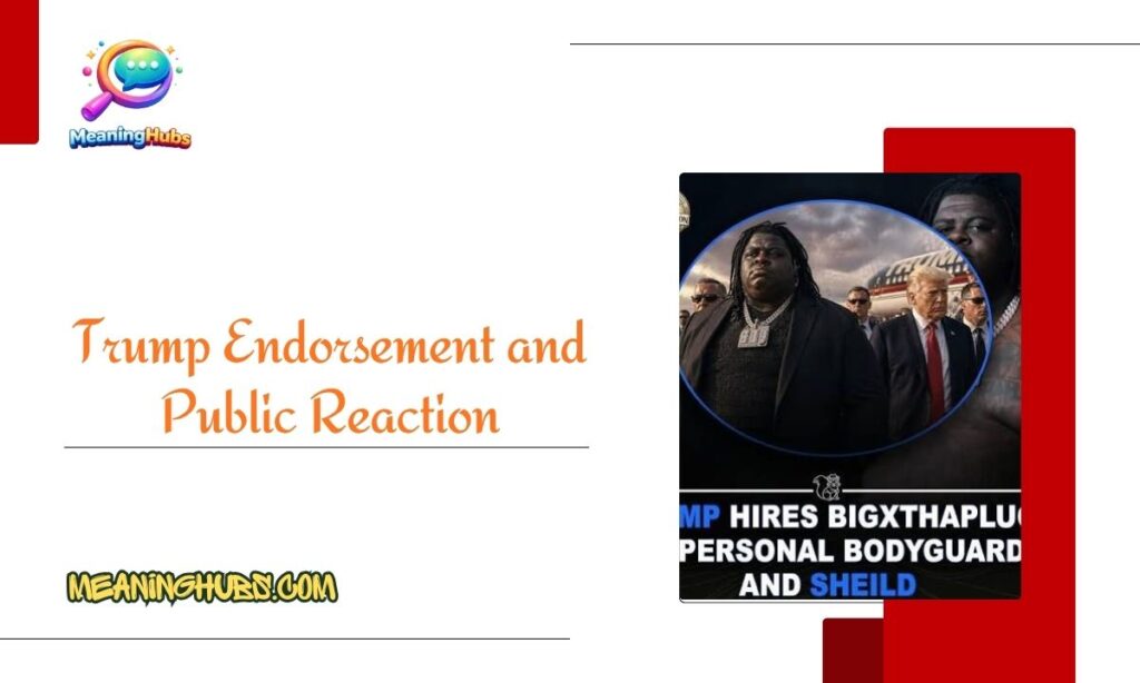 Trump Endorsement and Public Reaction